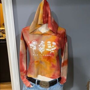 Wild Flower tie dye long sleeve